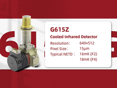 G615Z Chłodzony wykrywacz MWIR 15μm z 640x512 pikseli MCT Materiał wrażliwy